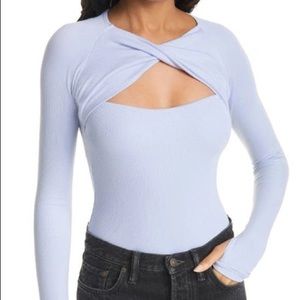 Alix “Malone” bodysuit, Periwinkle, Small